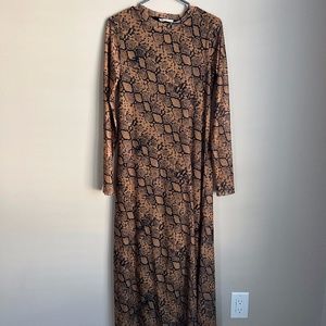 Zara animal print dress